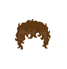 Image showing avatar hair with options: curly, short, shaggy
