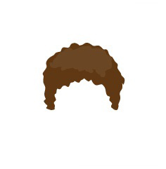 Image showing avatar hair with options: curly, short, afro_blow_out