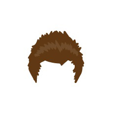 Image showing avatar hair with options: shaggy, short, regular_back