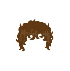 Image showing avatar hair with options: curly, short, regular_front