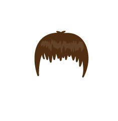 Image showing avatar hair with options: straight, short, regular_front